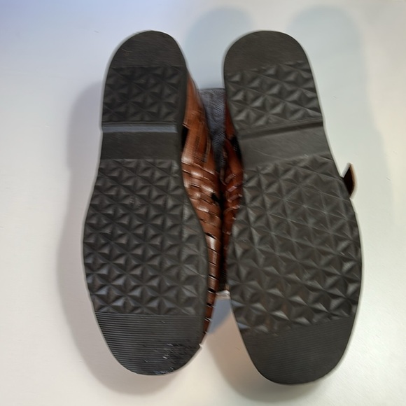 SUNSTERS VICTER MENS HAND WOVEN LEATHER HUARACHES SANDAL SIZE 11 - Picture 8 of 10